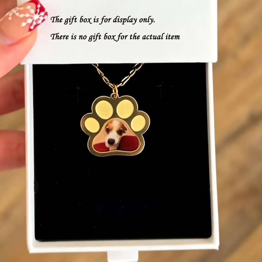 Name Necklace Custom - Kalung Foto Cetak Warna Cakar Hewan