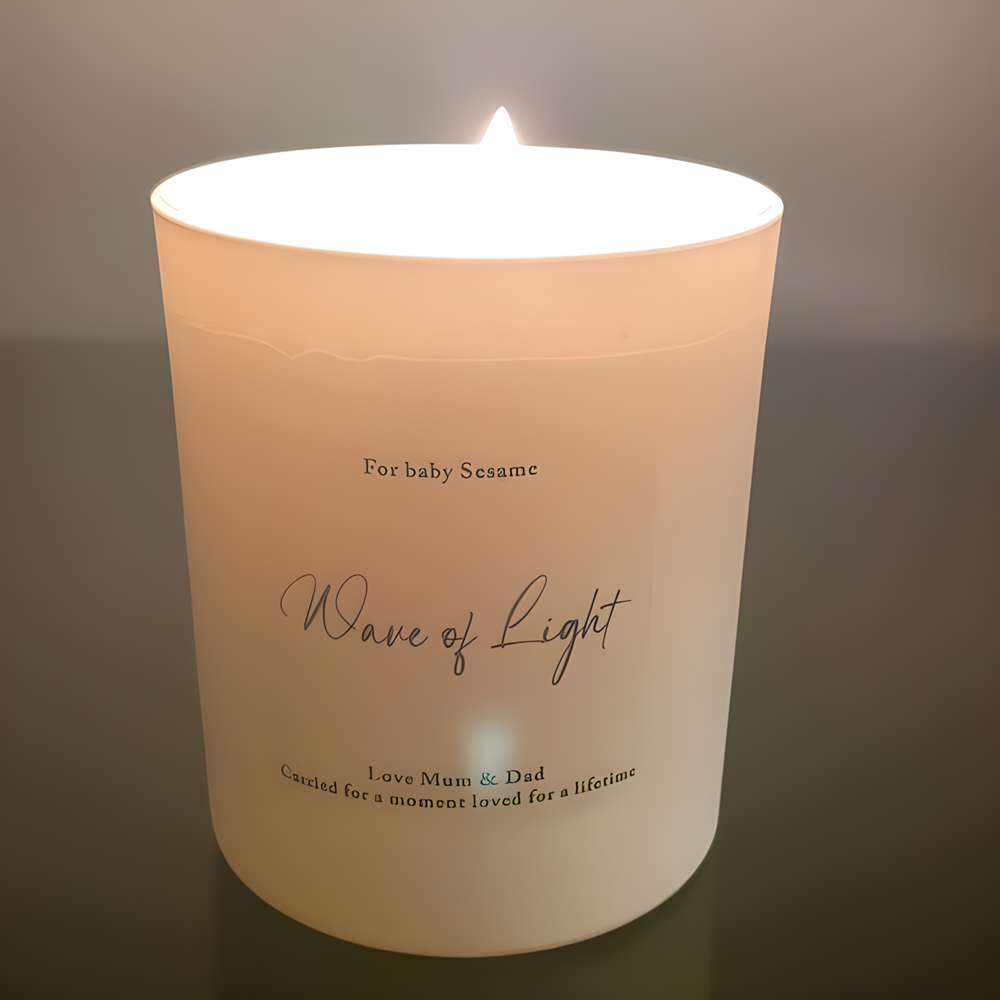 Personalised Candle Label - Stiker Label lilin pribadi, Sederhana &