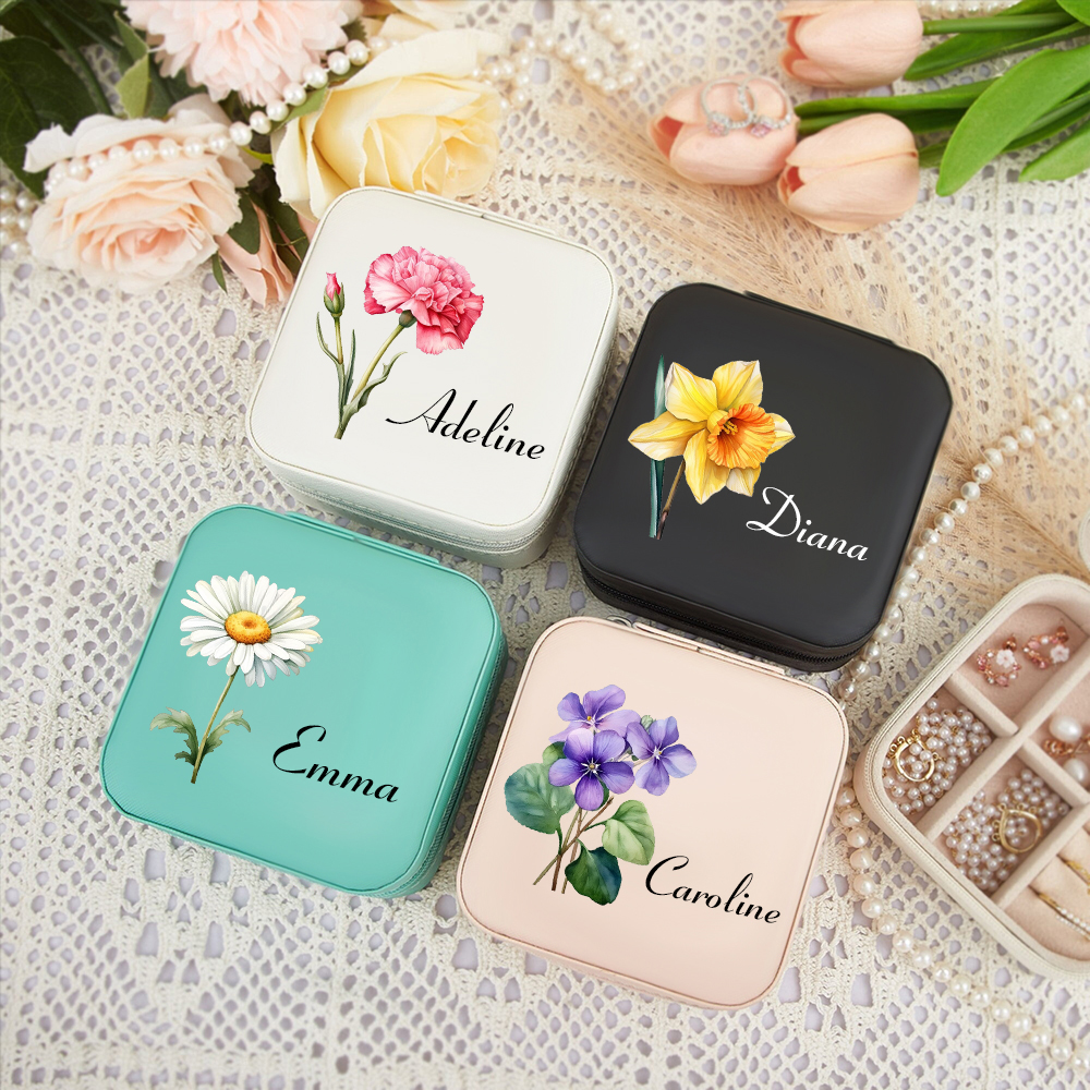 Personalized Name Box - Kotak Perhiasan Nama Kustom, Kotak Penyimpanan