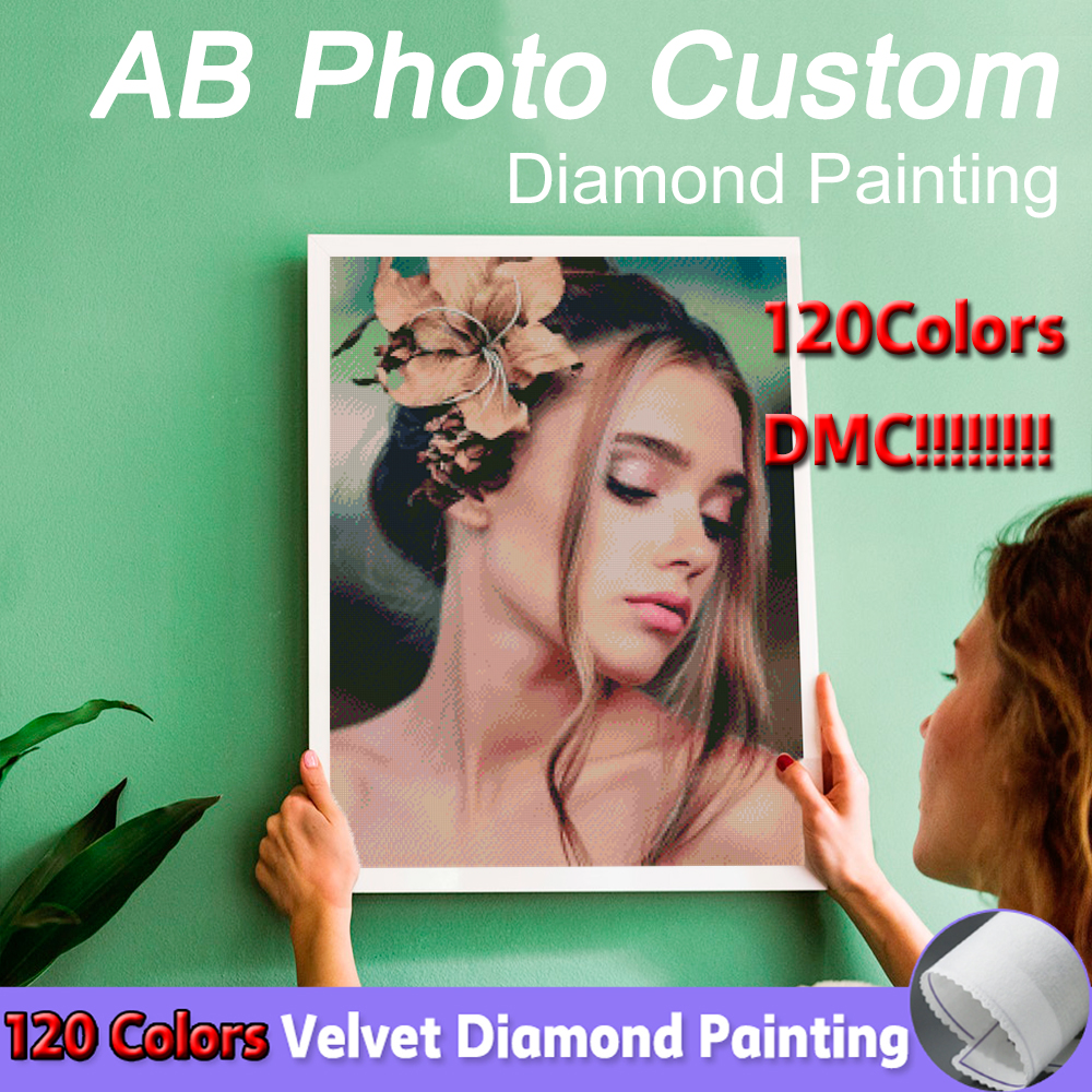 Photo Mosaic Print - 120 warna lukisan Berlian peralatan khusus