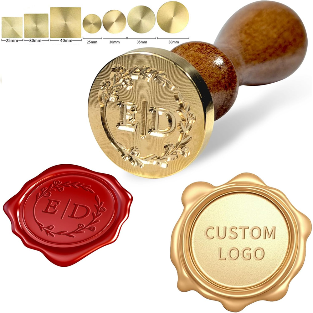 Wax Seal Letter Kit - Stempel Segel Lilin Kustom, Kit Stempel