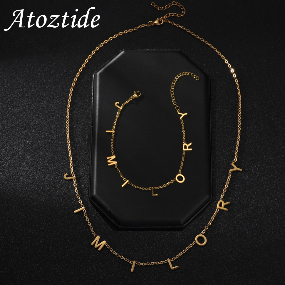 Personalized Name Box - Atoztide Personalisasi Nama Kustom Gelang Kalung