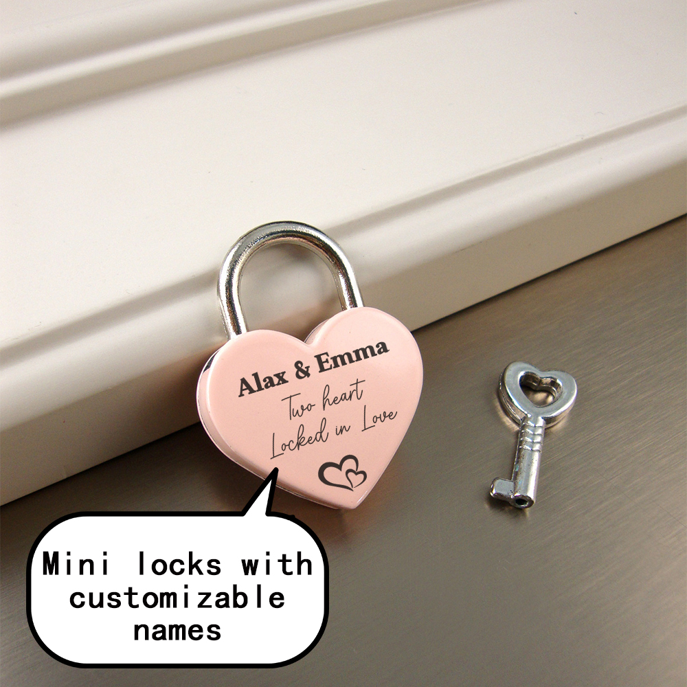 Personalized Name Box - 1 Buah Gembok Gaya Antik Kuno