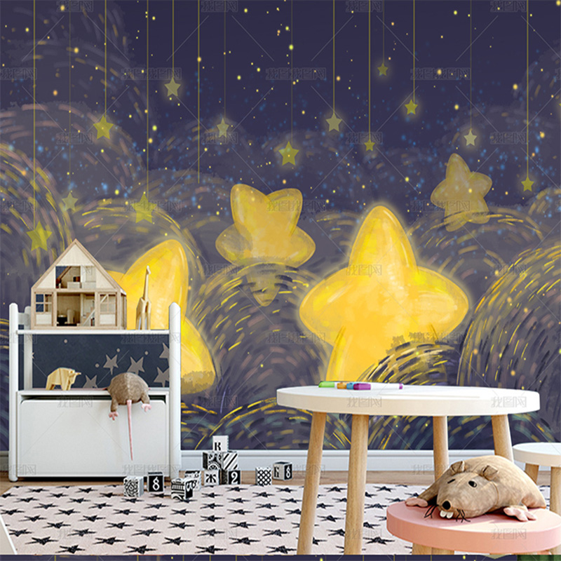 Custom Night Sky - Wallpaper 3D Lukisan Tangan Kustom Langit