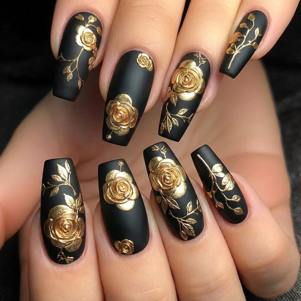 Pressed Flower Art - Kuku palsu 3D untuk wanita dan