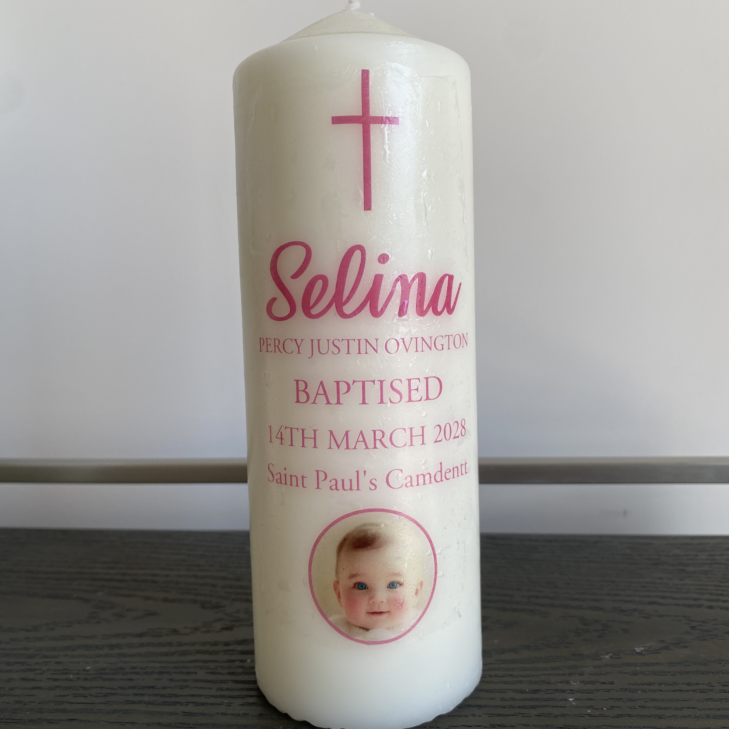 Personalised Candle Label - Stiker Foto Pernikahan Kustom Stiker Lilin