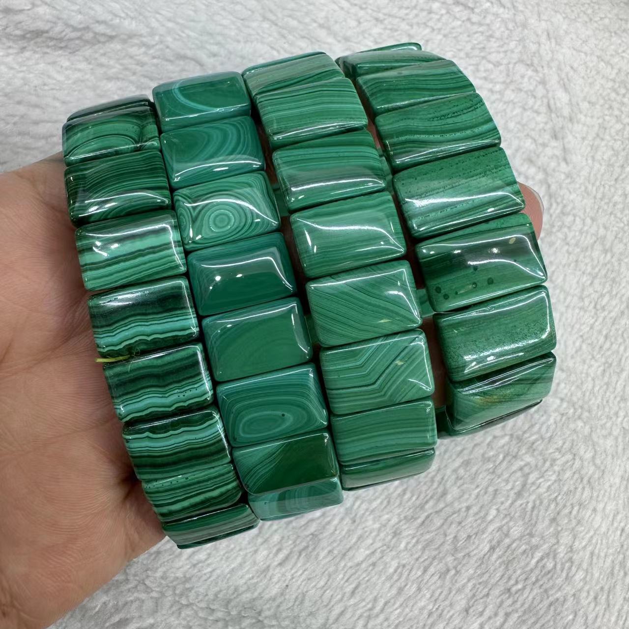 Coordinates Bracelet - Gelang Chrysocolla Malachite hijau alami asli