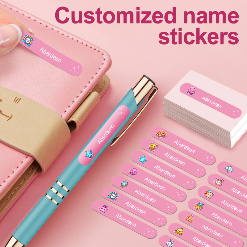 Personalized Name Box - Stiker Tahan Air yang Dipersonalisasi untuk