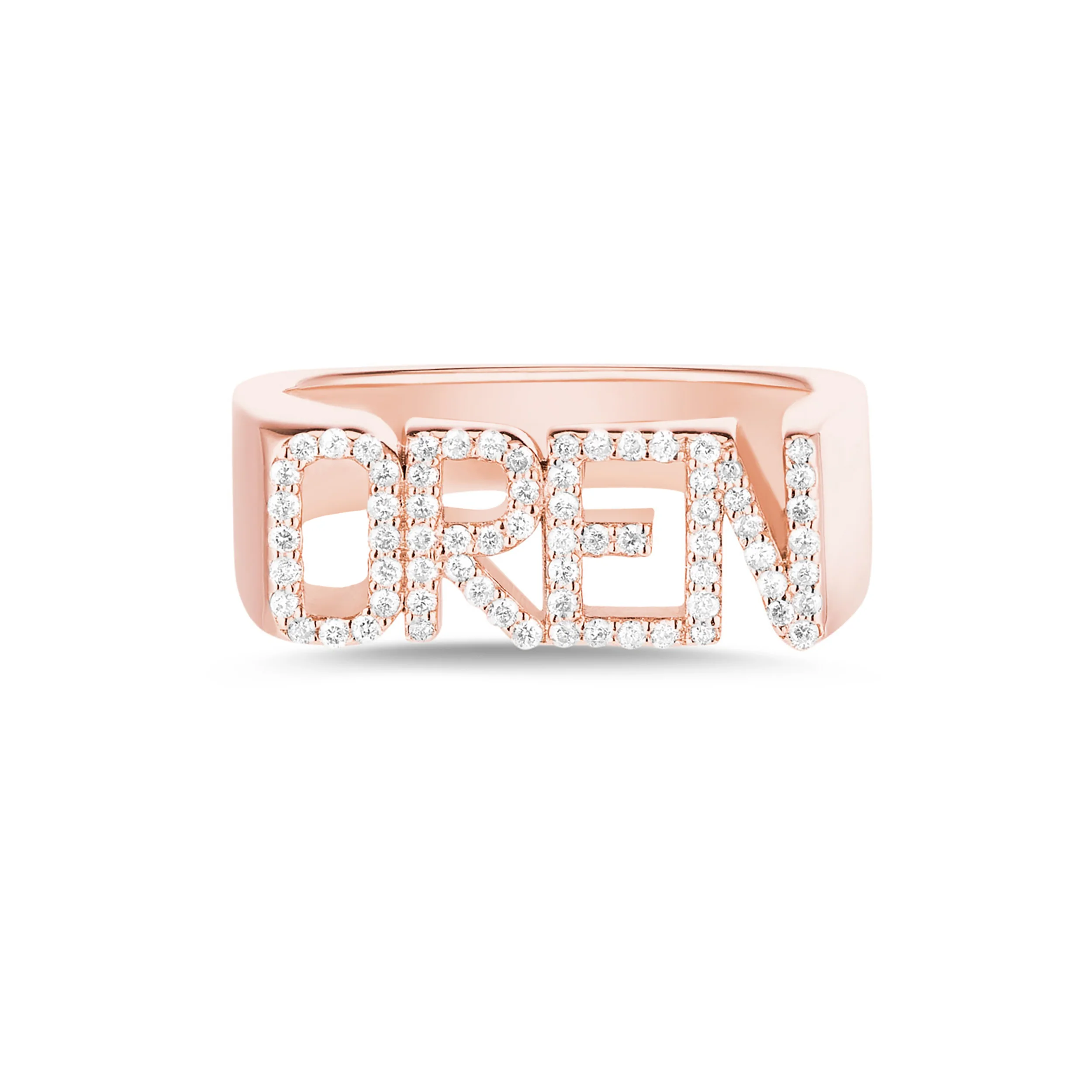Initial Ring Custom - Cincin Nama 3D Cincin Nama Berlian