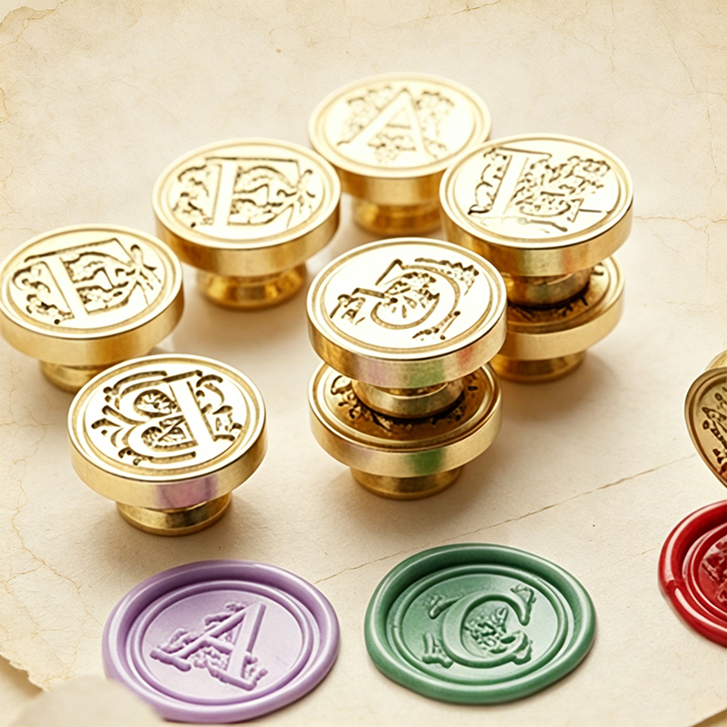 Wax Seal Letter Kit - Lilin Segel untuk Kepala Stempel Huruf,