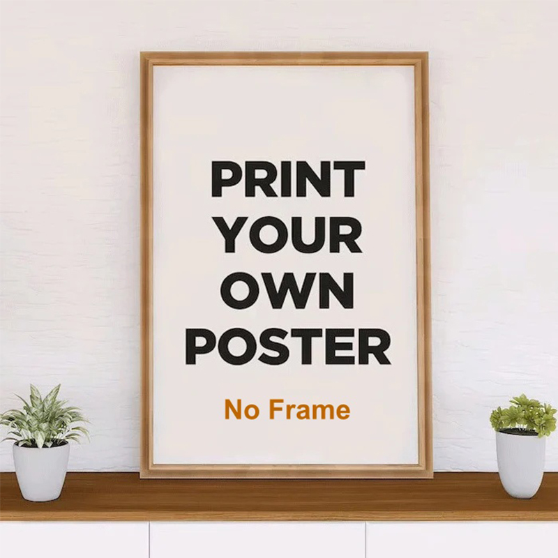 Custom Map Poster - 1pc Poster Potret Lanskap Kustom Cetak