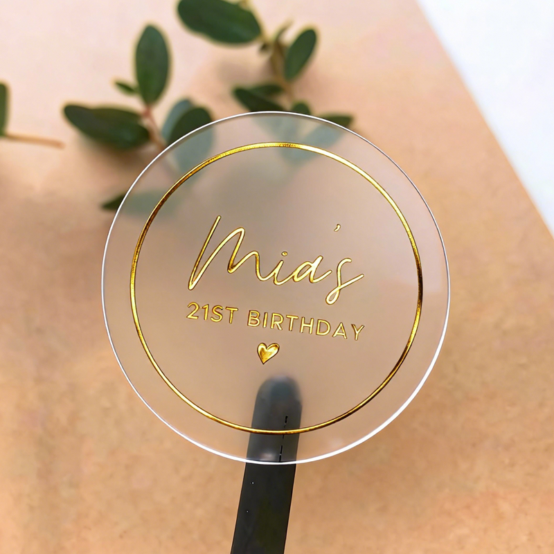 Personalised Candle Label - 50 Buah Stiker Ulang Tahun Yang