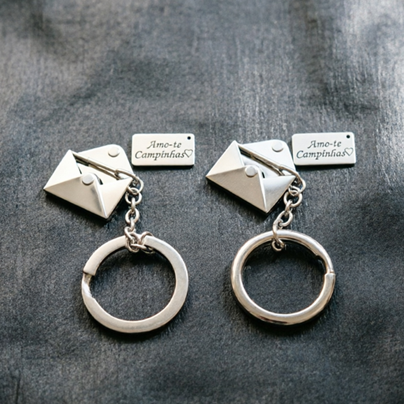 Initial Ring Custom - Gantungan Kunci Custom Dapat Membuka Amplop,