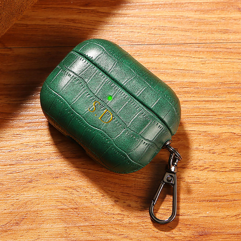 Casing Earphone DIY untuk Airp - Monogram Keychain Leather ulasan dan harga