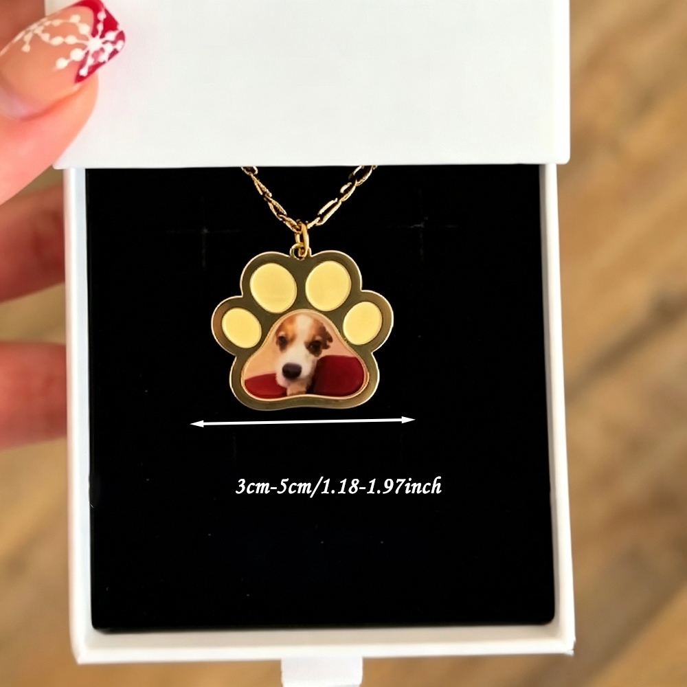 Kalung Foto Cetak Warna Cakar  - Name Necklace Custom ulasan dan harga