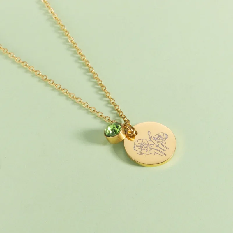 Lahir Bulan Bunga Clipart Flor - Birth Flower Necklace ulasan dan harga