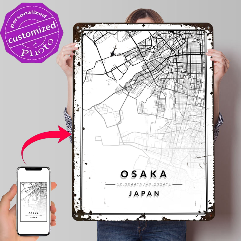 Poster Cetak Tekstur 3D Peta O - Custom Map Poster ulasan dan harga