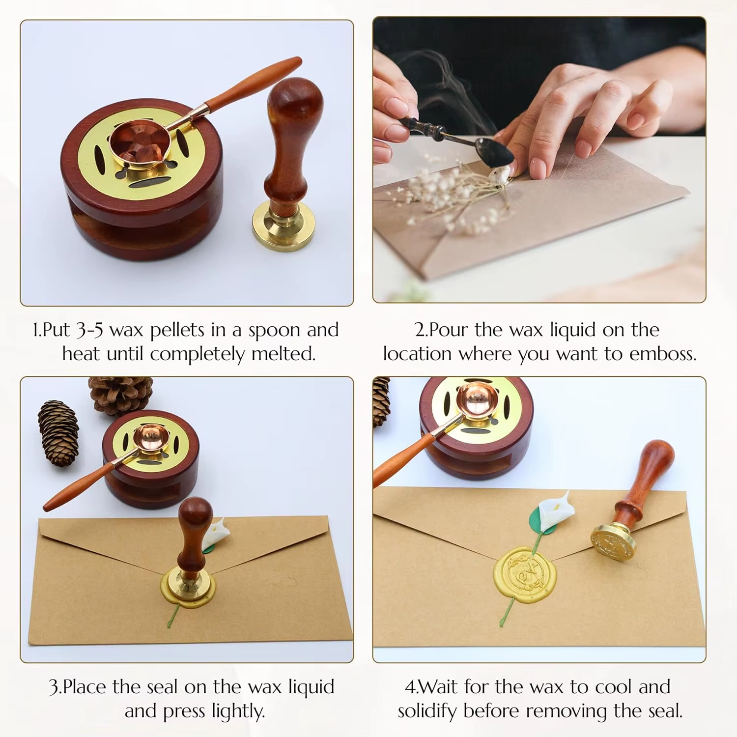 Perlengkapan Stempel Lilin Seg - Wax Seal Letter Kit ulasan dan harga