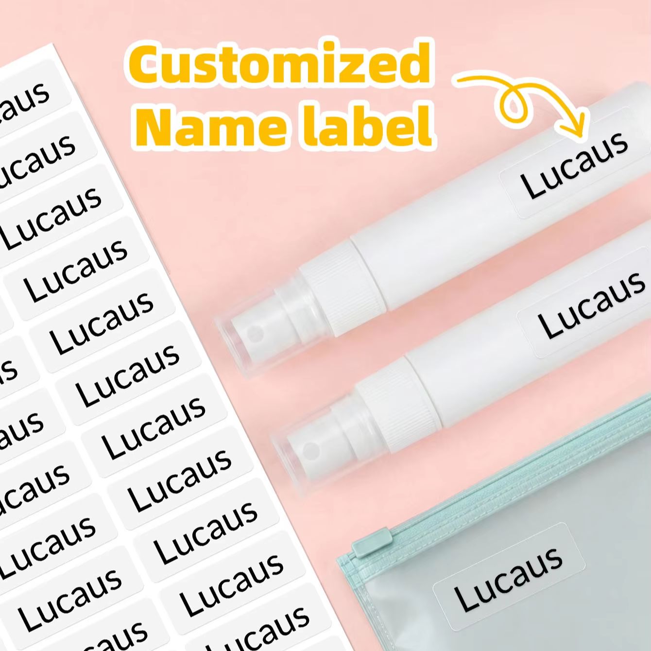 1-300PCS Stiker Nama Kustom ya - Personalized Name Box ulasan dan harga