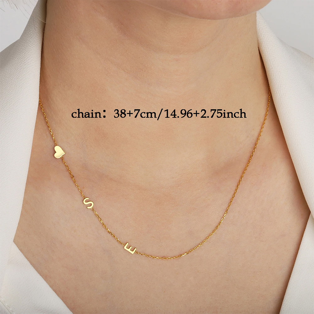 Kalung Inisial Huruf Bentuk Ha - Name Necklace Custom ulasan dan harga