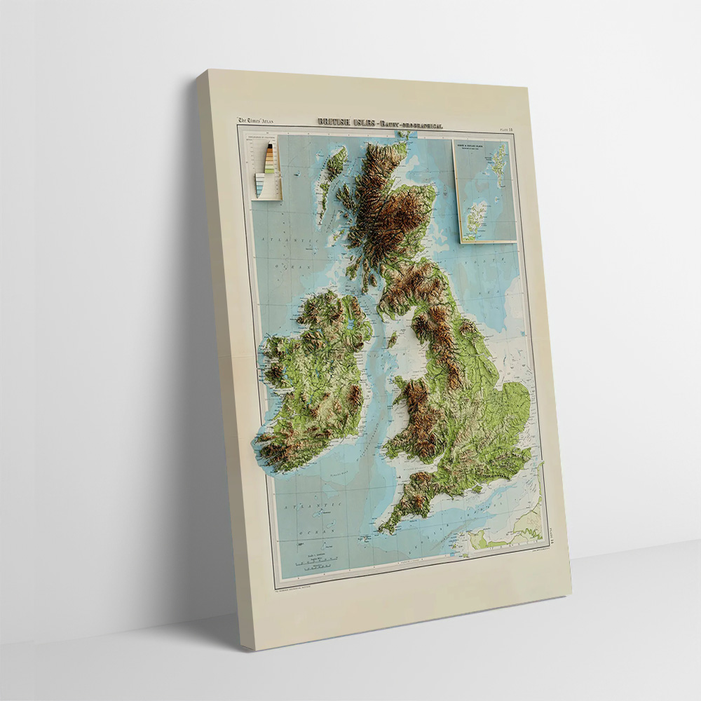 Peta Relief 3D dari Poster Cet - Custom Map Poster ulasan dan harga