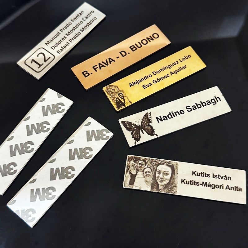 Plat Nama Logam Kustom 70x20mm - Personalized Name Box ulasan dan harga