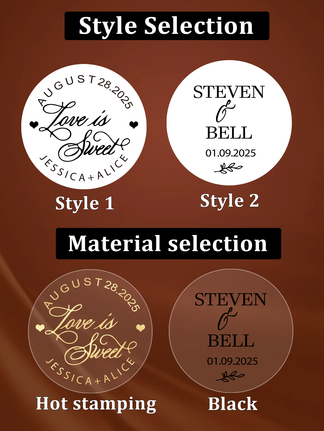 30-240 Buah Stiker Hot Stampin - Personalised Candle Label ulasan dan harga