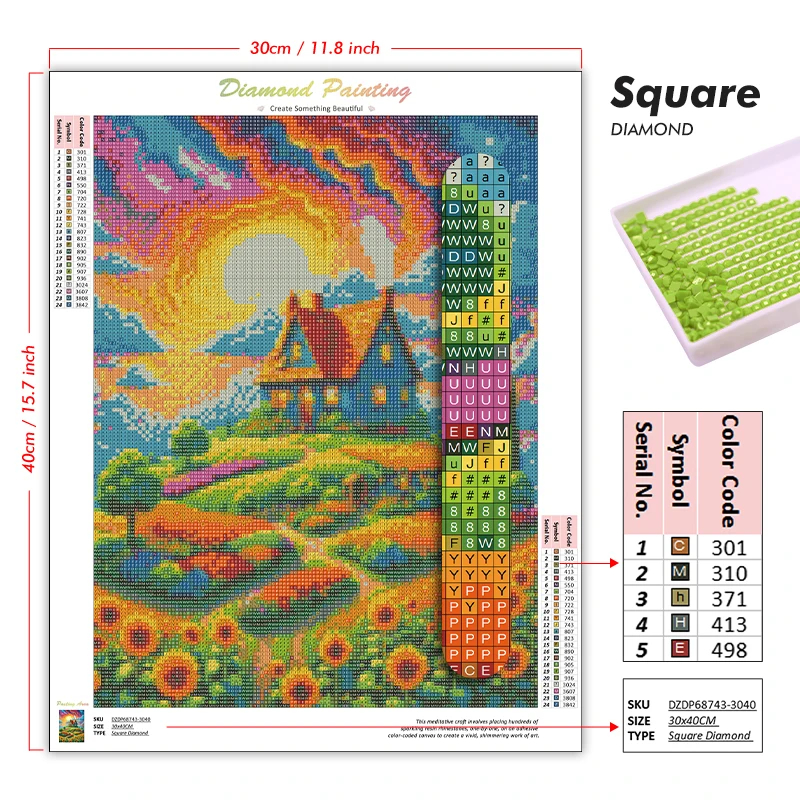 Lukisan Berlian Karakter Anime - Photo Mosaic Print ulasan dan harga