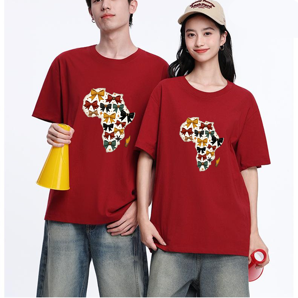 Kaus Katun Cetak Peta Afrika B - Custom Star Map ulasan dan harga