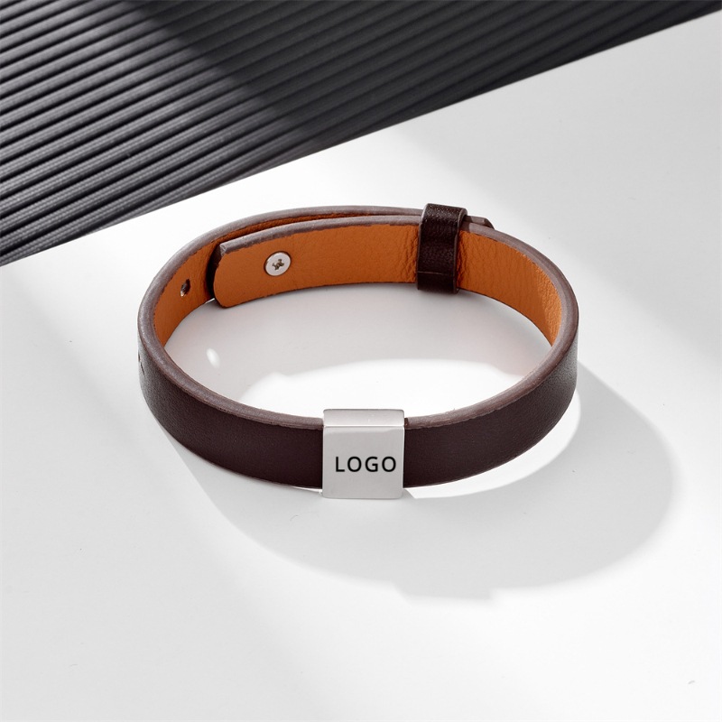 Gelang kulit asli baja tahan k - Coordinates Bracelet ulasan dan harga