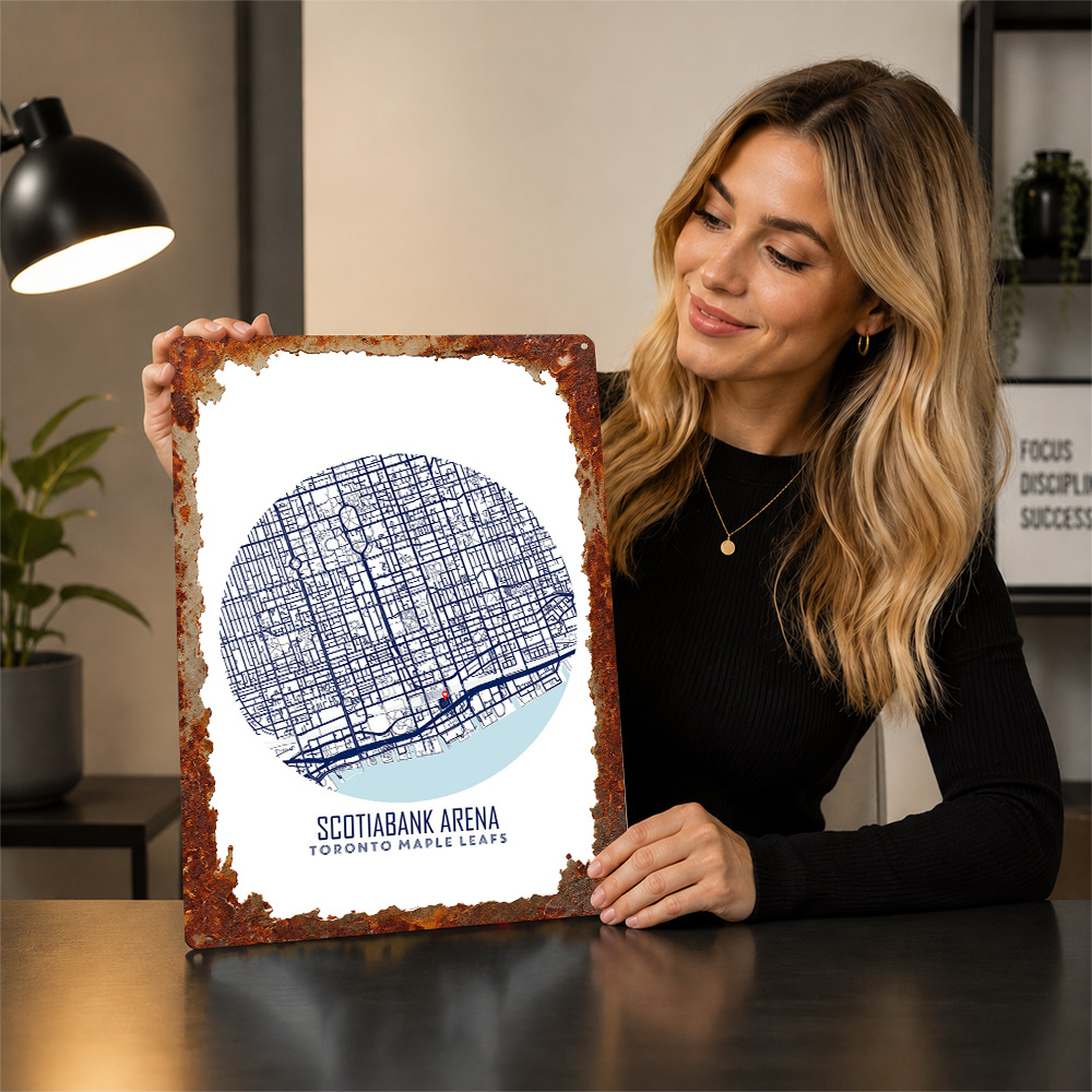 Peta Scotiabank Arena Poster L - Custom Map Poster ulasan dan harga