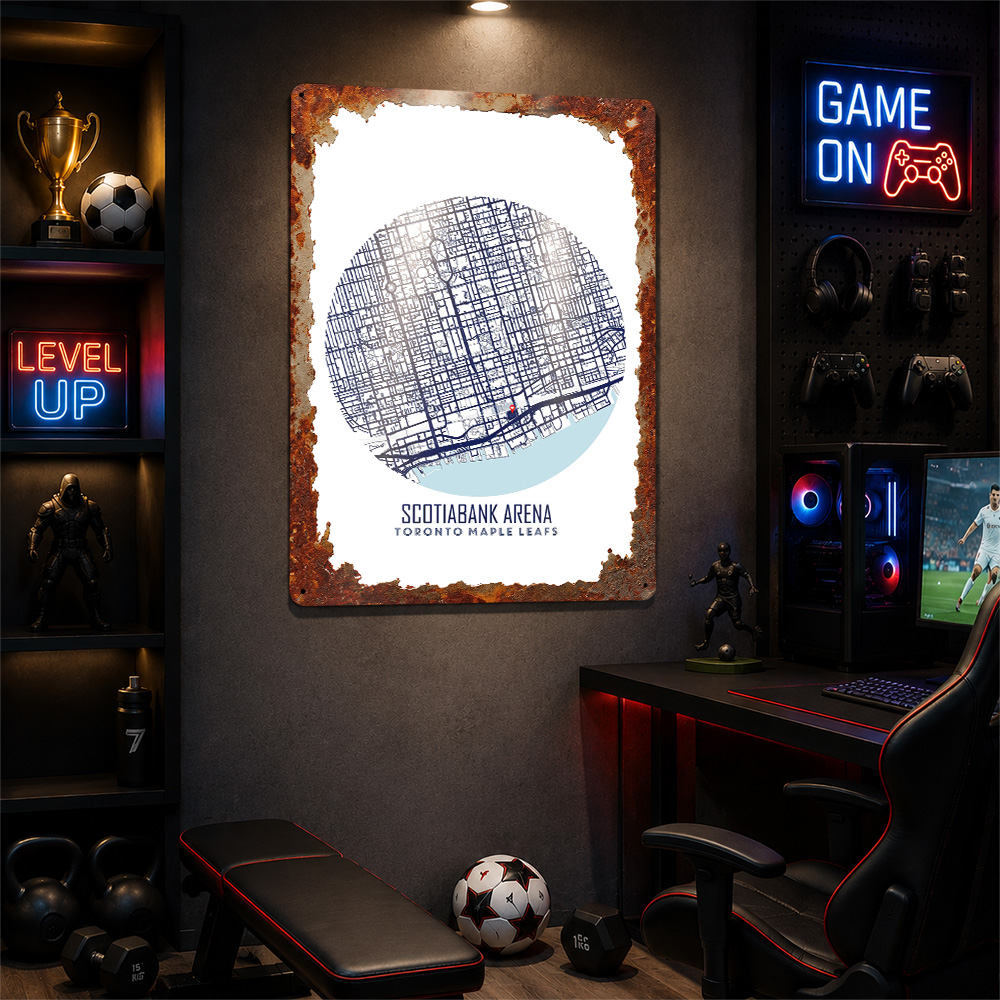 Peta Scotiabank Arena Poster L - Custom Map Poster ulasan dan harga