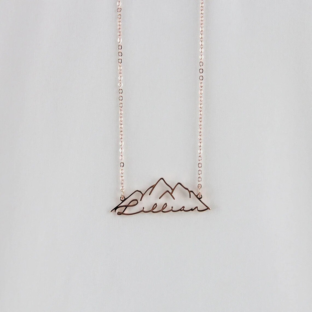 Kalung Nama Kustom Mode Perhia - Birth Flower Necklace ulasan dan harga