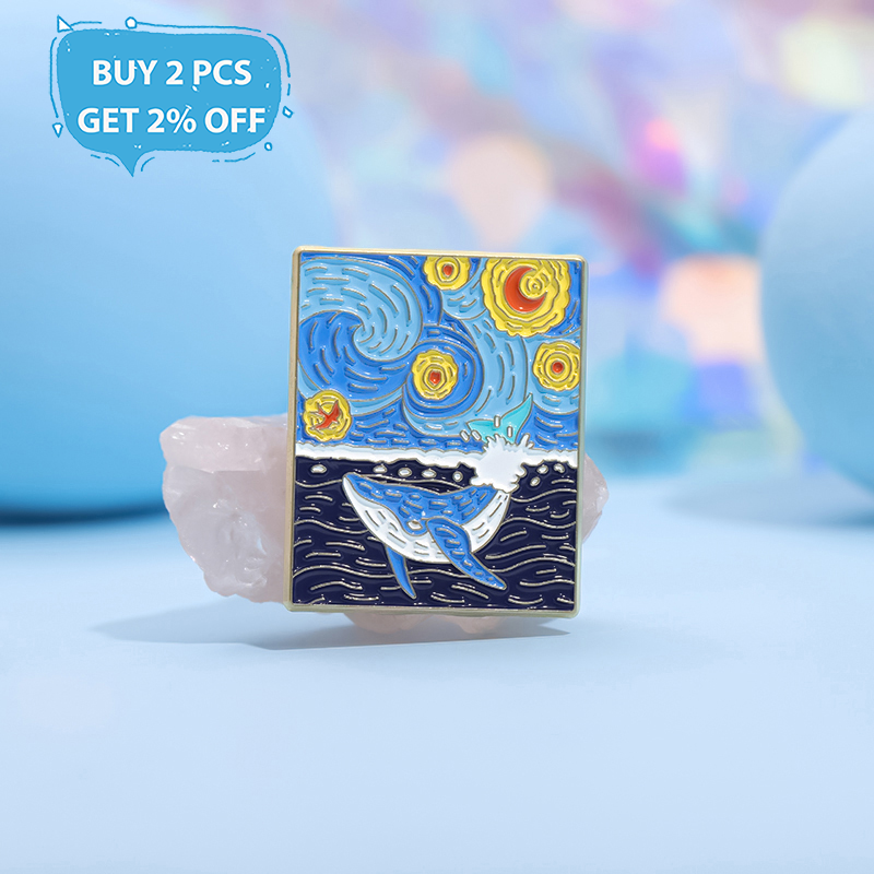 Lukisan minyak abstrak pin Ena - Custom Night Sky ulasan dan harga