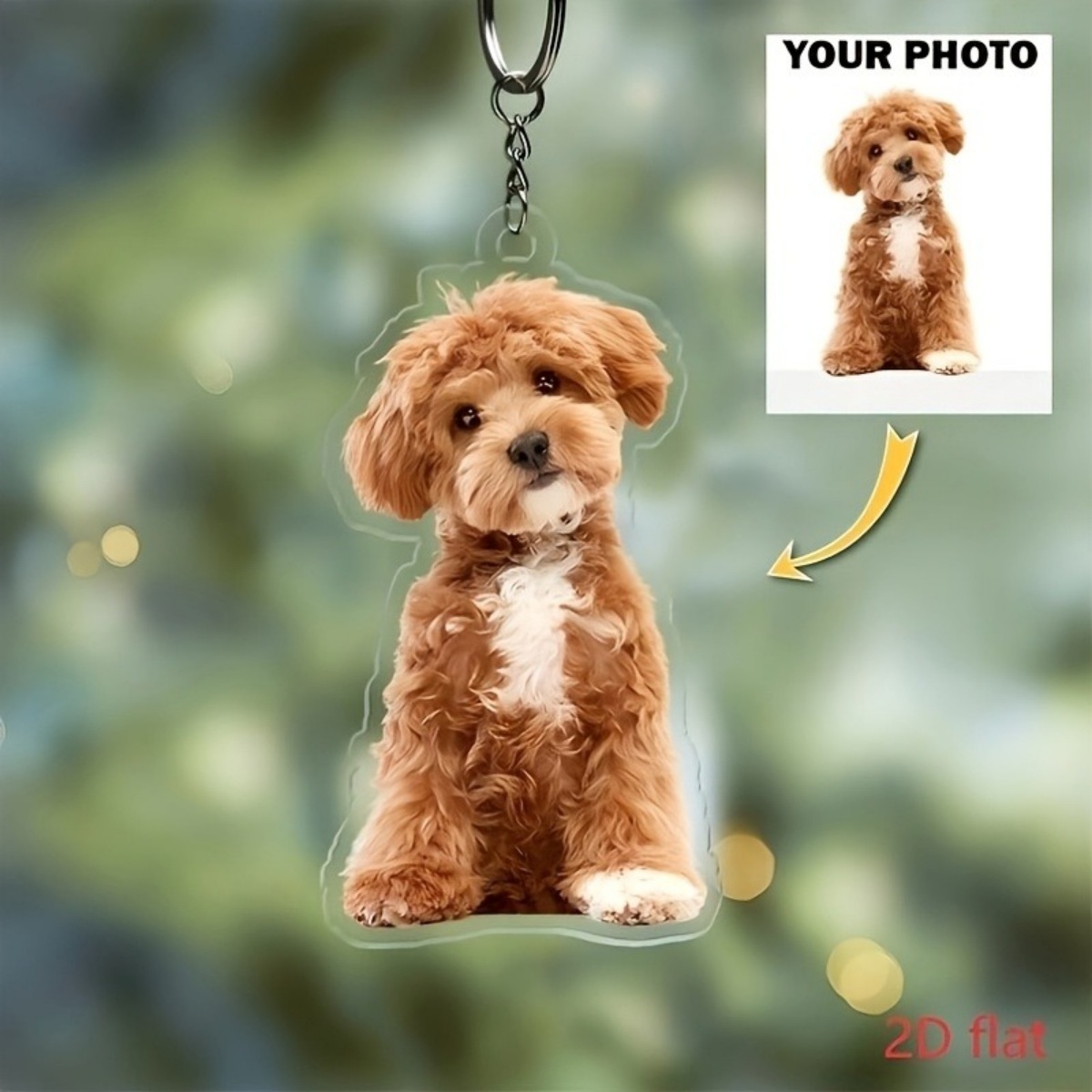 Gantungan Kunci Foto Kustom –  - Pet Portrait Custom ulasan dan harga