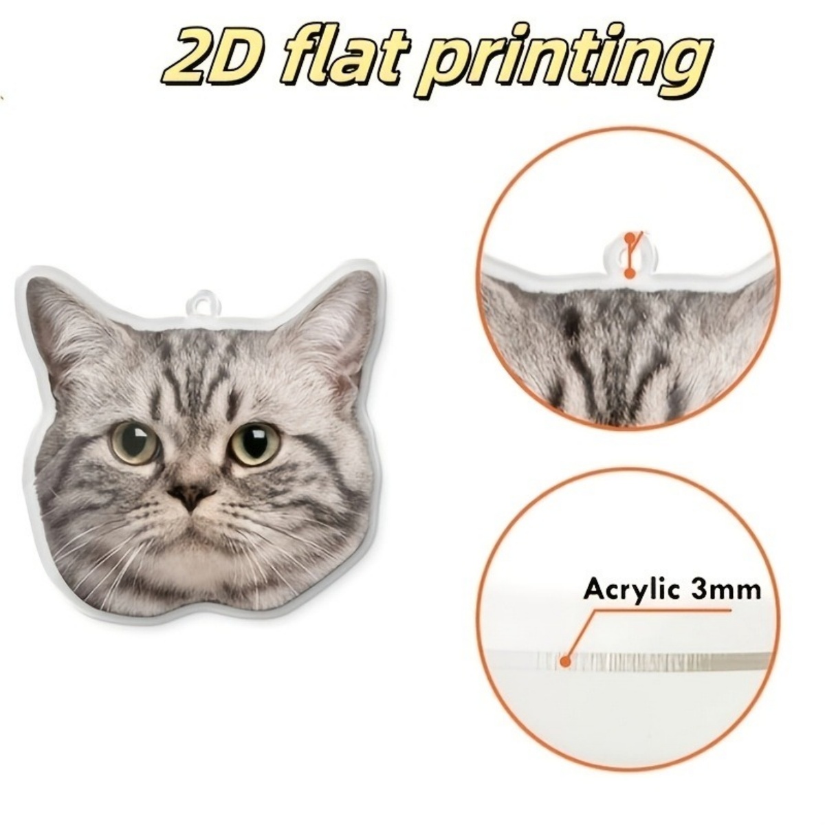 Gantungan Kunci Foto Kustom –  - Pet Portrait Custom ulasan dan harga