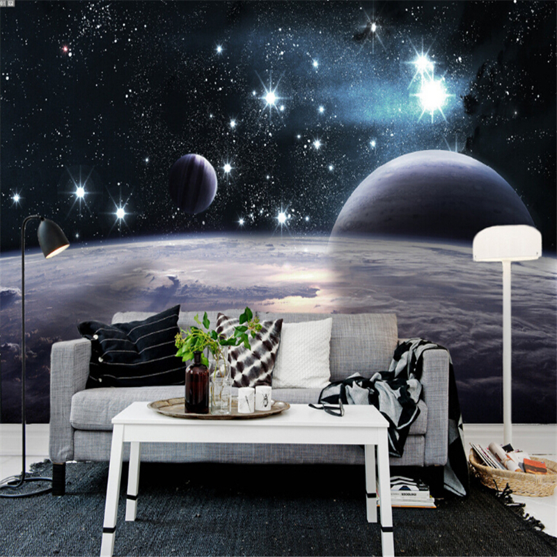Wallpaper Sofa Stereoskopis 3D - Custom Night Sky ulasan dan harga