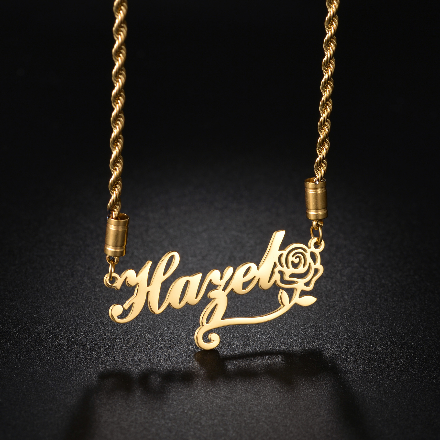 Atoztide kalung nama khusus kh - Birth Flower Necklace ulasan dan harga