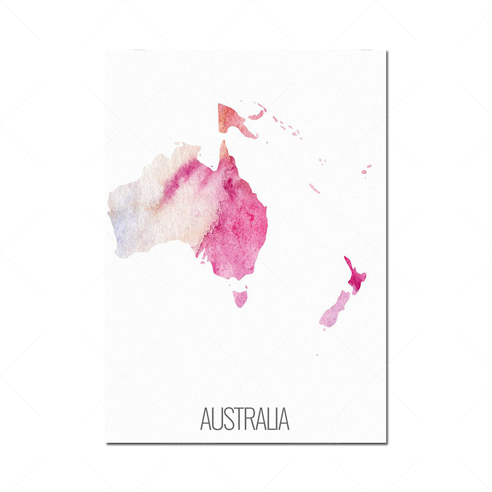 Set poster 6 benua, peta Ameri - Custom Star Map ulasan dan harga