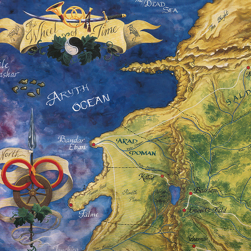 The Wheel Of Time Map Poster P - Custom Star Map ulasan dan harga