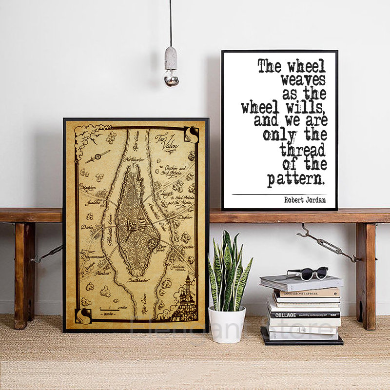 The Wheel Of Time Map Poster P - Custom Star Map ulasan dan harga