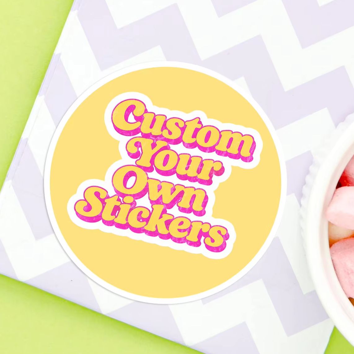 1-180 Buah Stiker Kustom Bulat - Personalised Candle Label ulasan dan harga