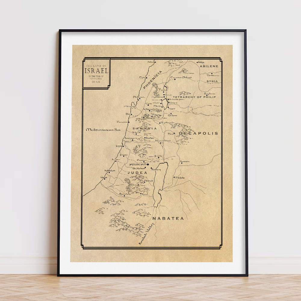 Tel Alice peta cetak Israel ko - Custom Star Map ulasan dan harga