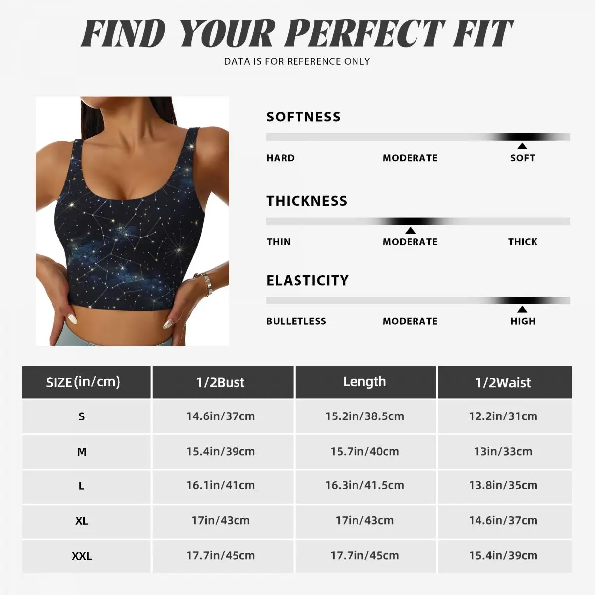 Atasan Tank Top Olahraga Wanit - Custom Night Sky ulasan dan harga