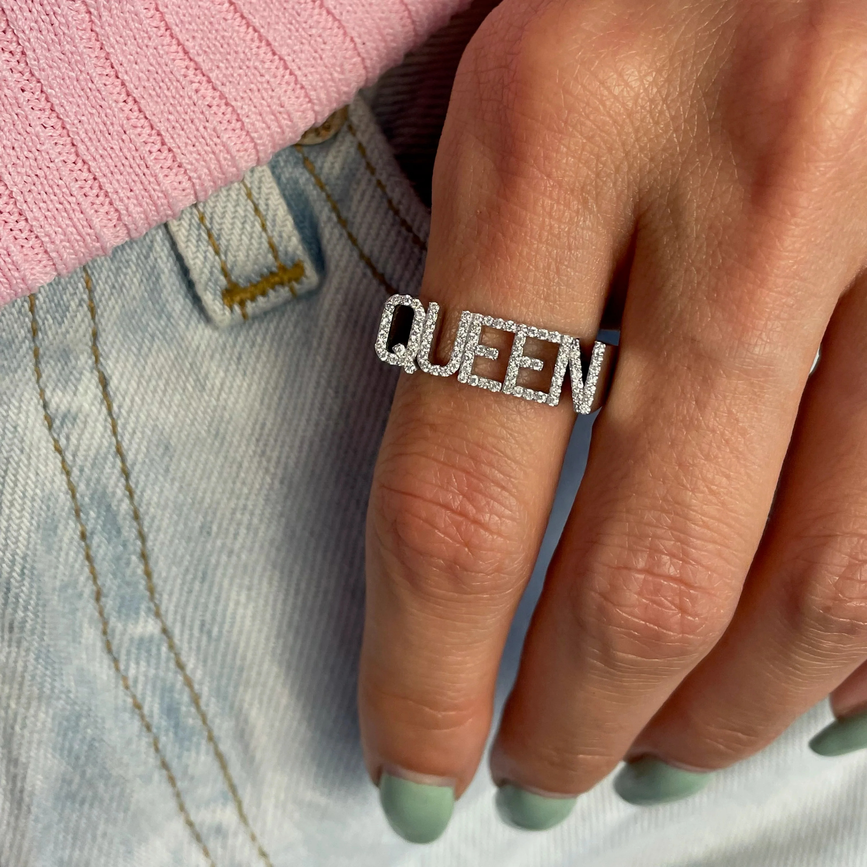Cincin Nama 3D Cincin Nama Ber - Initial Ring Custom ulasan dan harga
