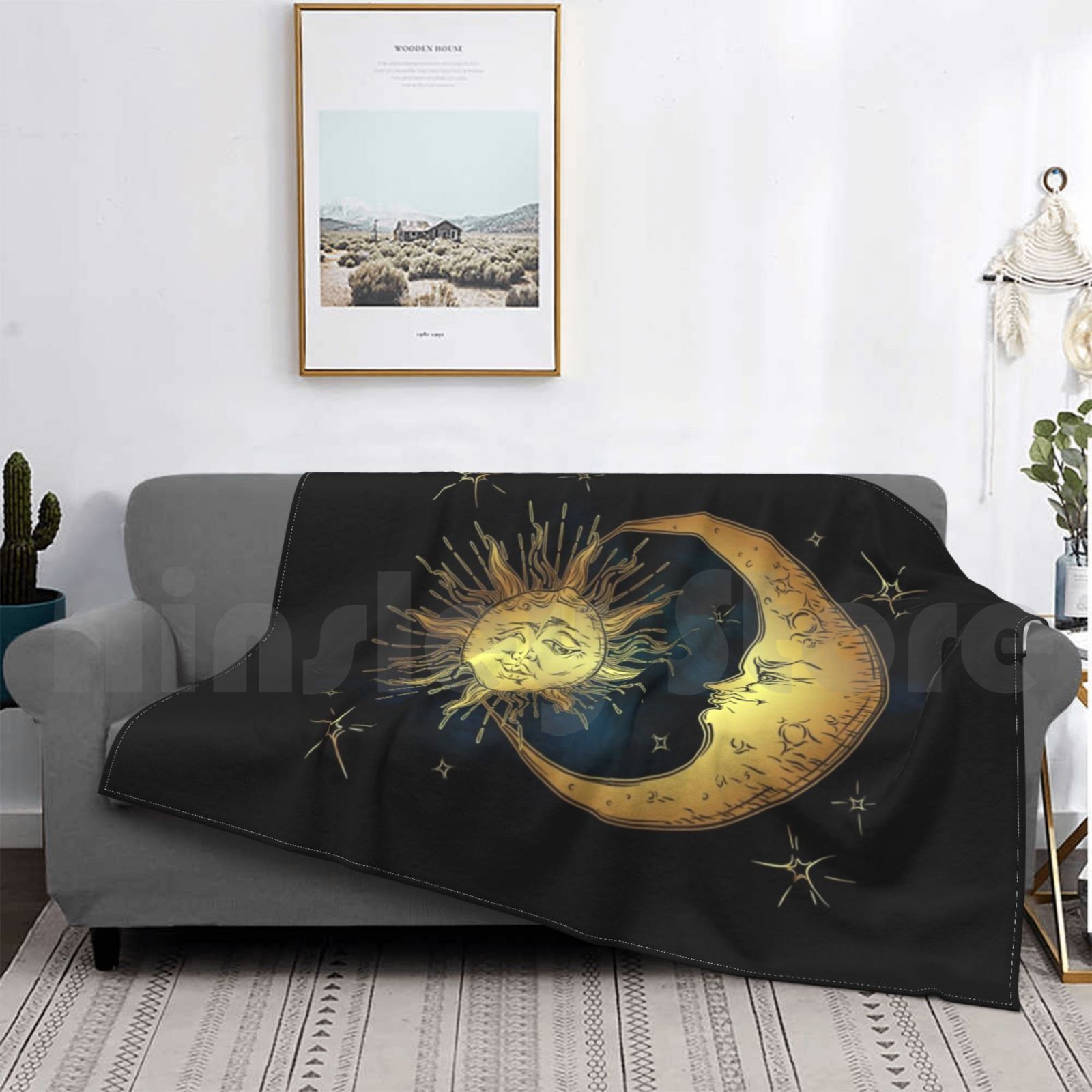 Selimut Matahari, Bulan, dan B - Custom Night Sky ulasan dan harga