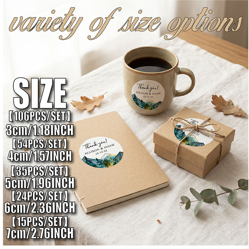 Stiker Bulat Logo Gunung Kusto - Personalized Name Box ulasan dan harga