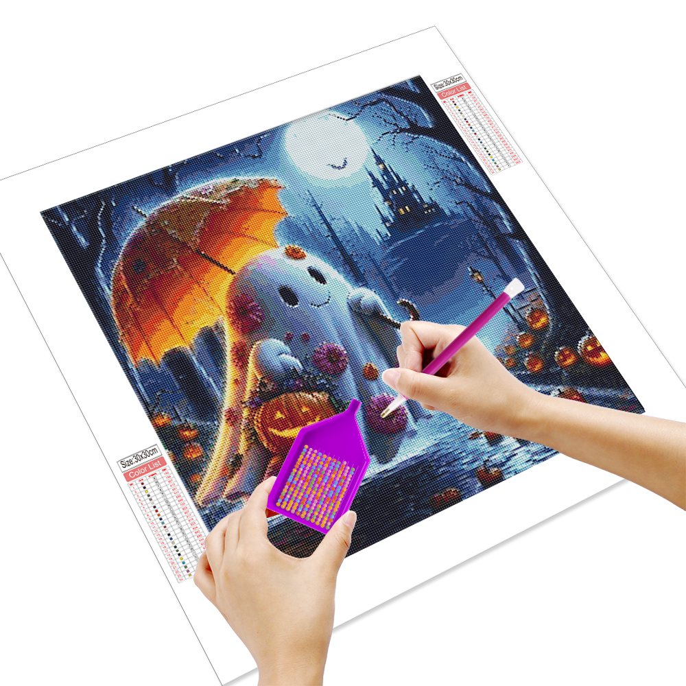Lukisan Berlian Hantu Malam Mo - Photo Mosaic Print ulasan dan harga