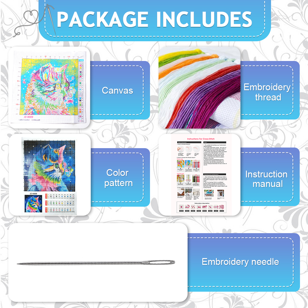 HUACAN 11CT Kit Lengkap Sulama - Family Tree Print ulasan dan harga