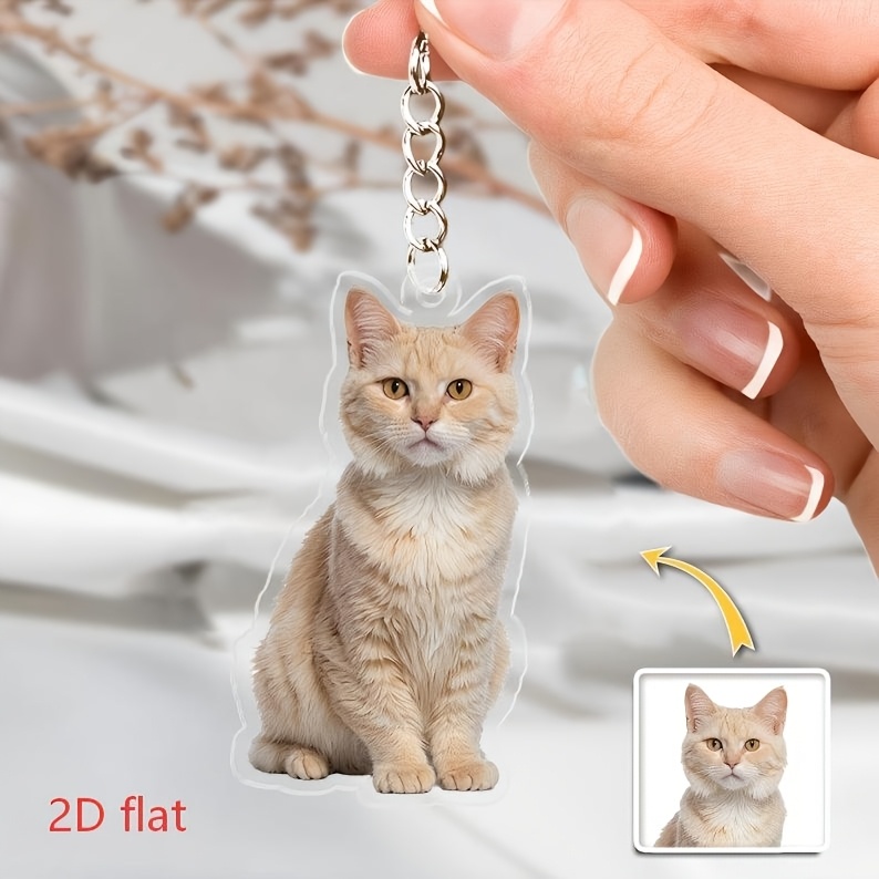 Gantungan Kunci Akrilik Kustom - Pet Portrait Custom ulasan dan harga